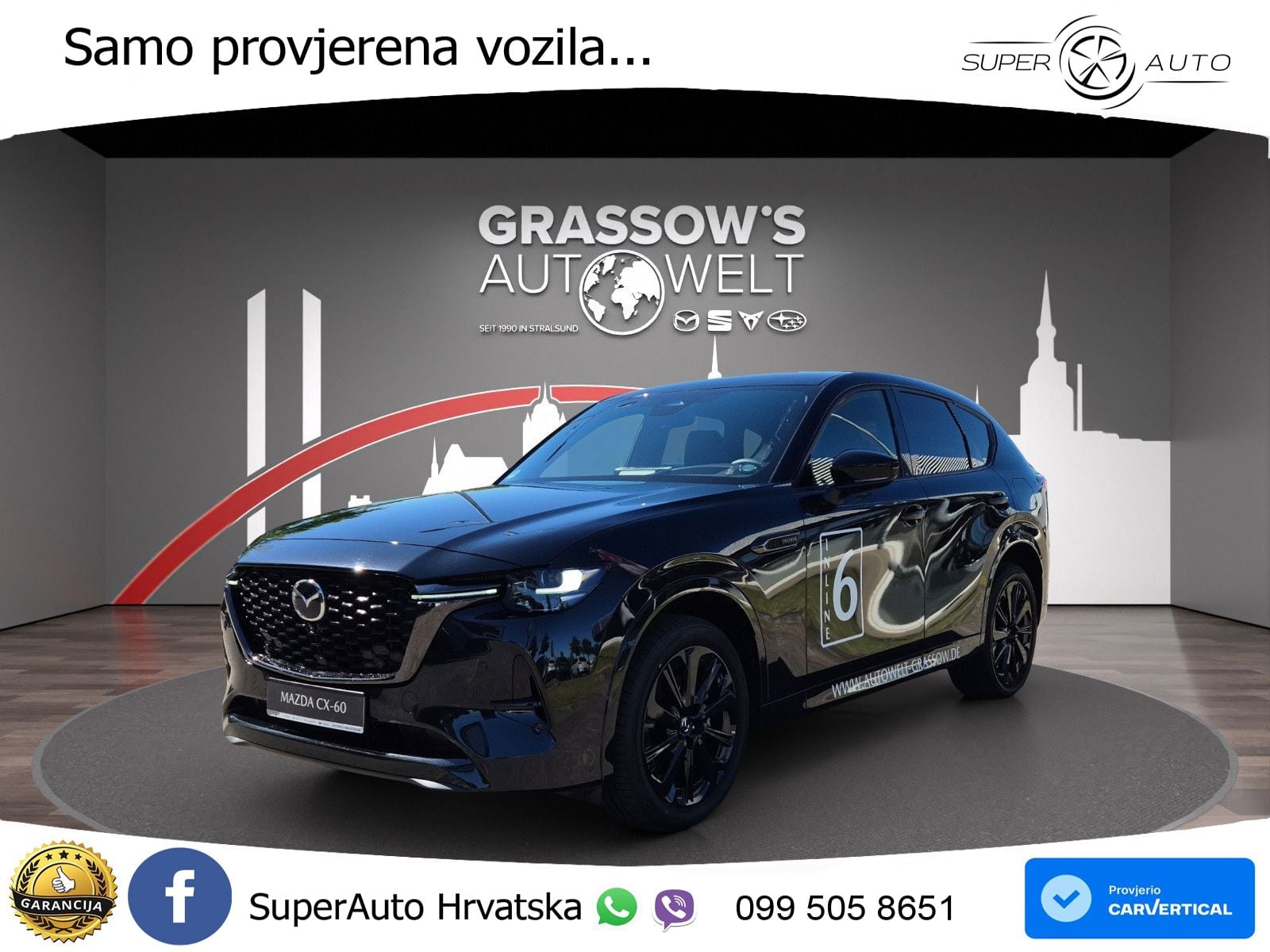 Mazda CX-60 3.3 e-Skyactiv D (254 KS) AWD Automatic LED+GR SJED+ACC