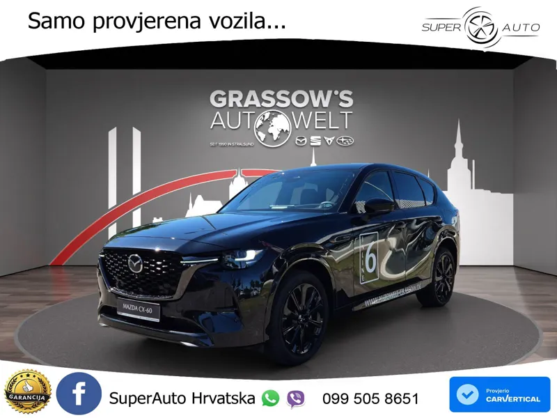 Mazda CX-60 3.3 e-Skyactiv D (254 KS) AWD Automatic LED+GR SJED+ACC
