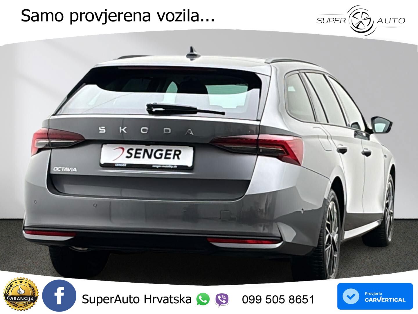 Škoda Octavia Combi 2.0 TDI (150 KS) DSG ACC+HEAD+GR SJED+360+PANO