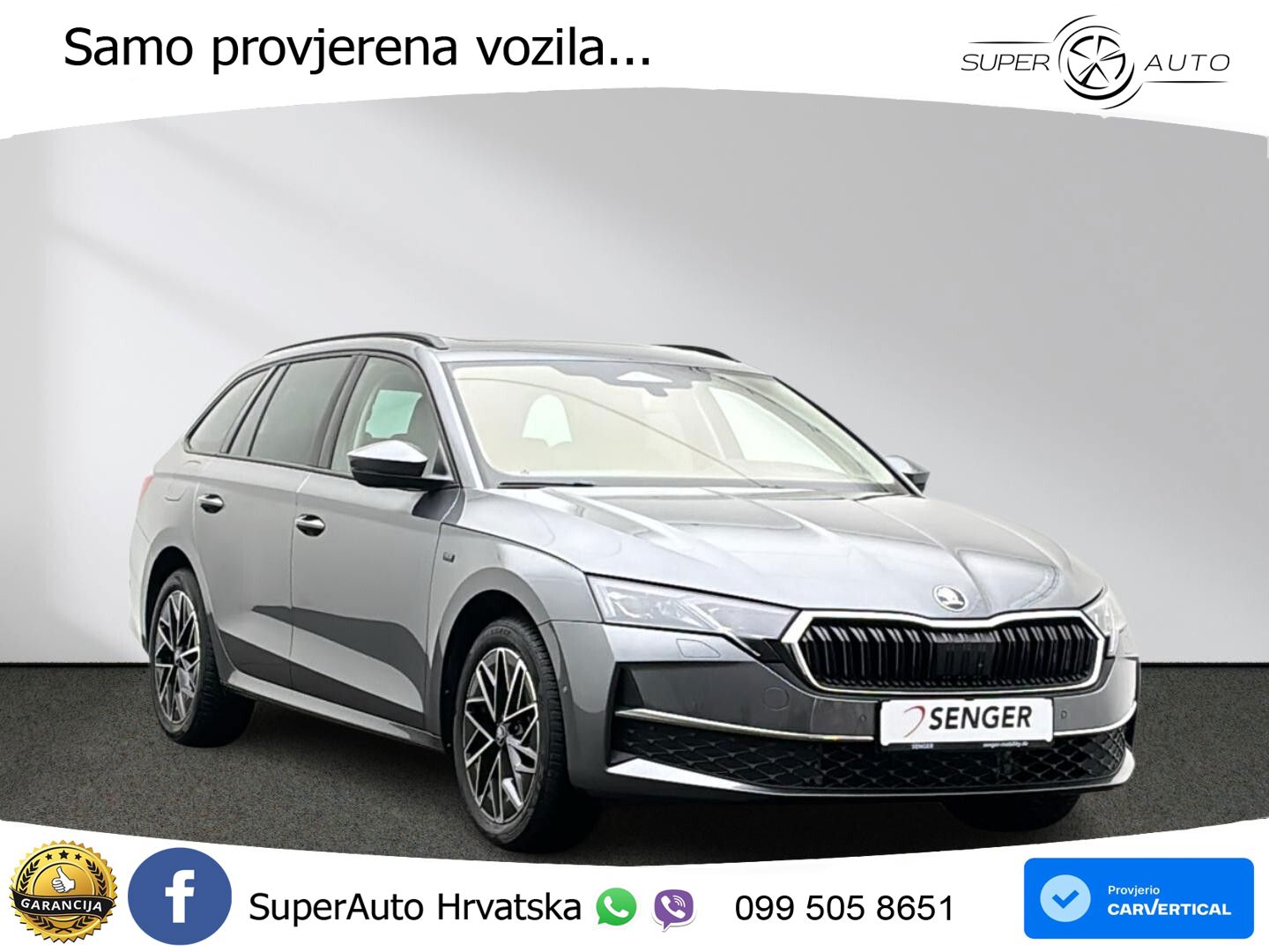 Škoda Octavia Combi 2.0 TDI (150 KS) DSG ACC+HEAD+GR SJED+360+PANO