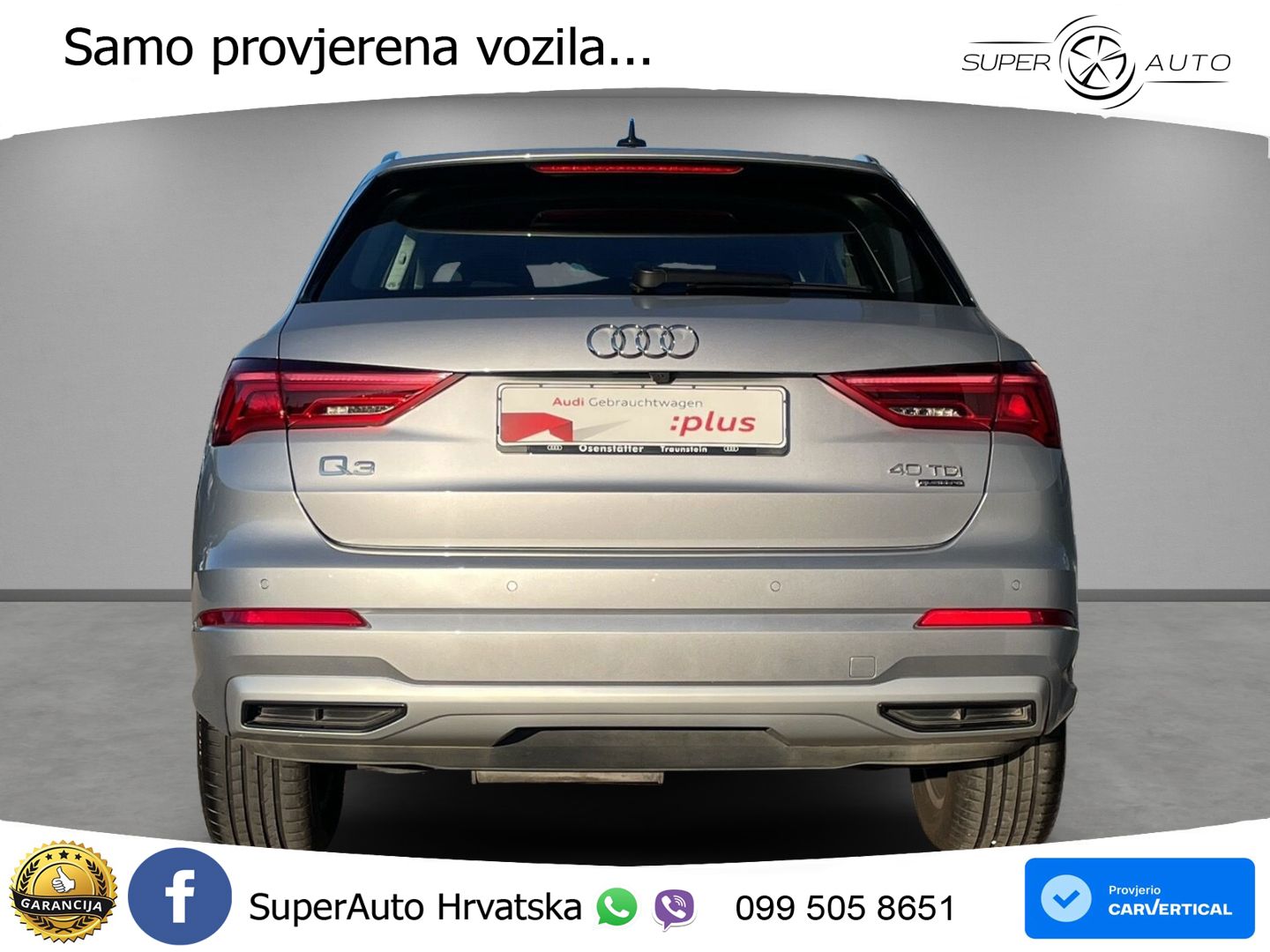 Audi Q3 40 TDI (200 KS) quattro S tronic advanced LED+GR SJED+ACC