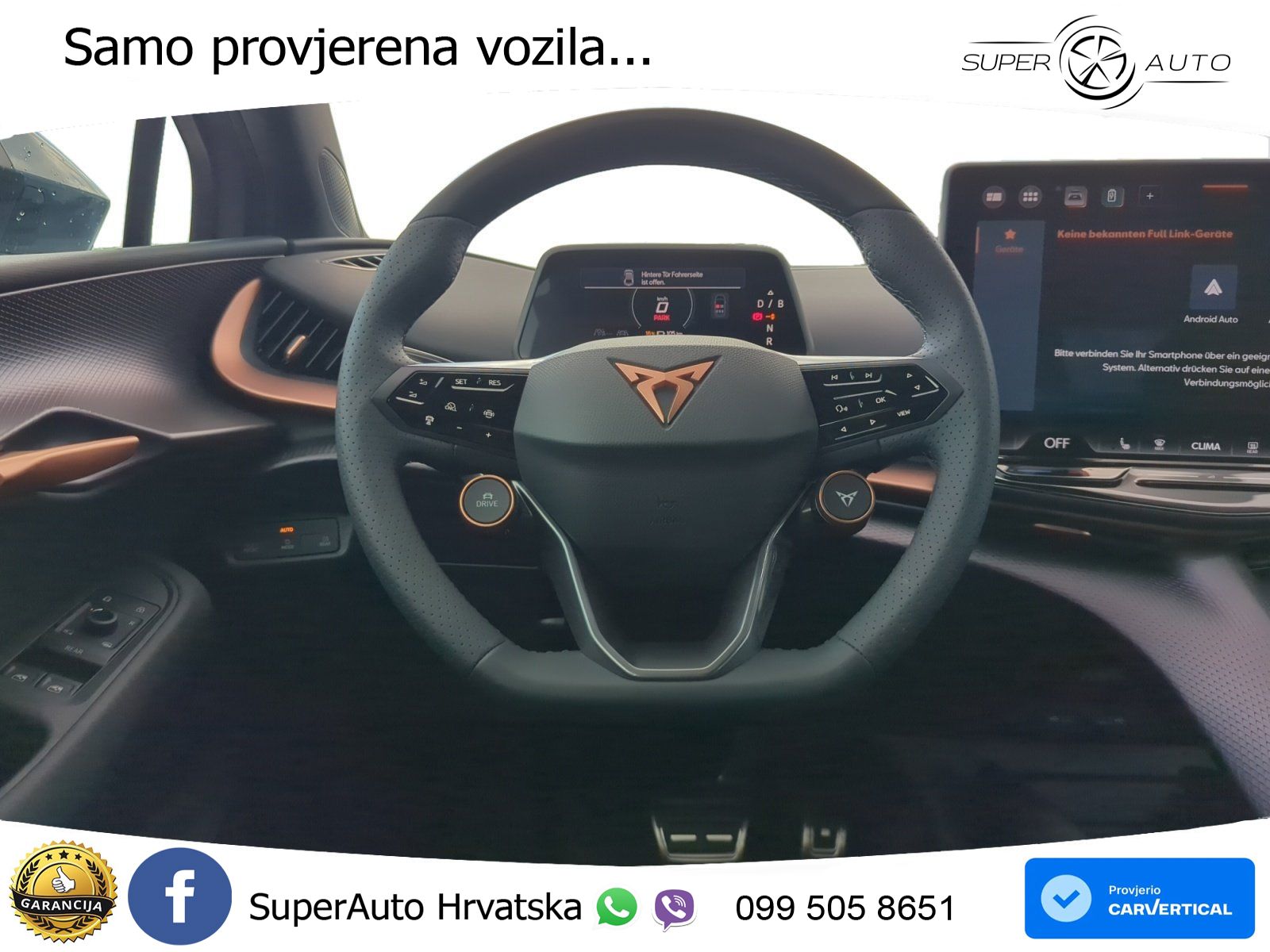 Cupra Tavascan 82 kWh (286 KS) LED+GR SJED+ACC