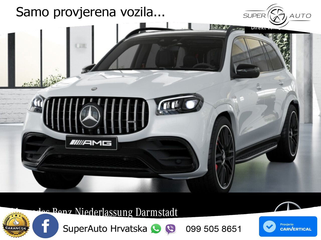Mercedes-Benz GLS AMG GLS 63 V8 EQ Boost 4MATIC+ AMG SPEEDSHIFT TCT 9G LED+GR SJED+ACC