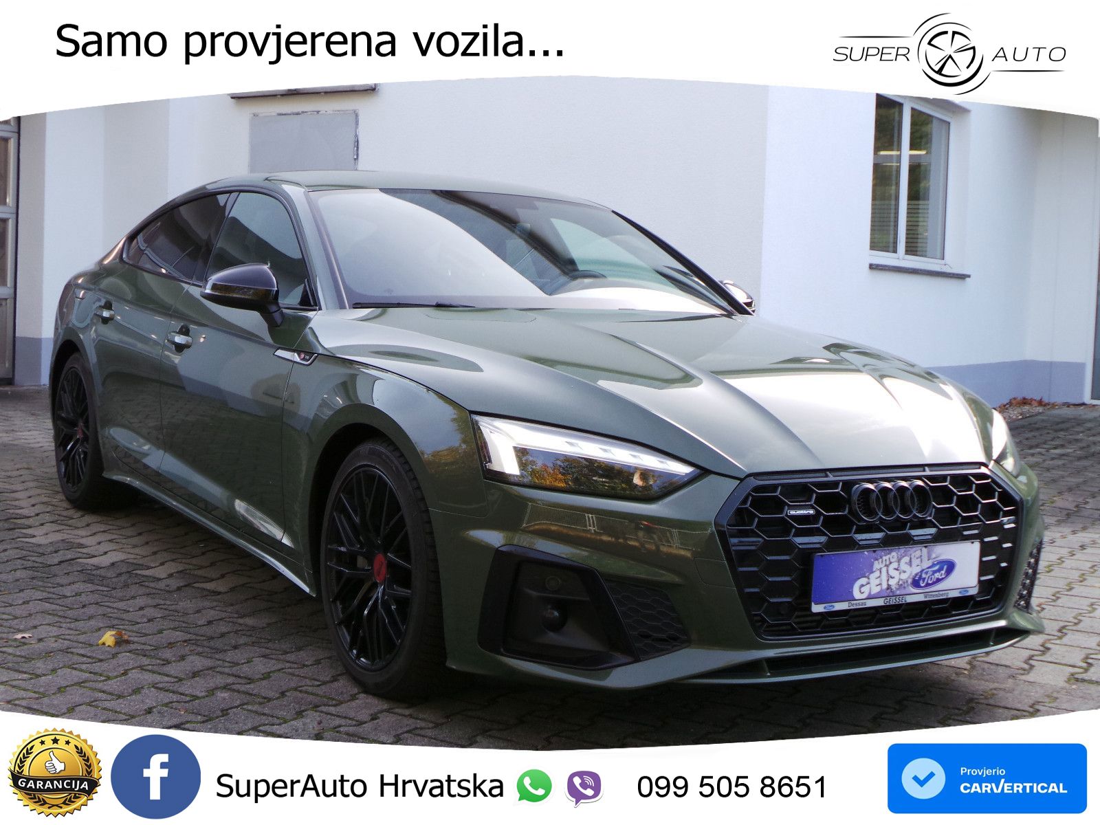 Audi A5 Sportback 45 TFSI (265 KS) quattro S tronic S line MATRIX+GR SJED+KAM
