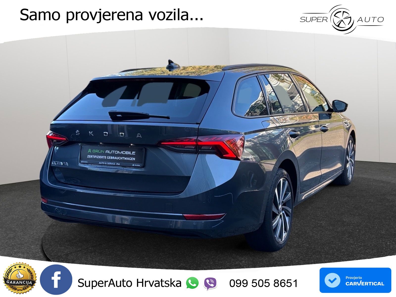 Škoda Octavia Combi 2.0 TDI (150 KS) DSG LED+GR SJED+ACC