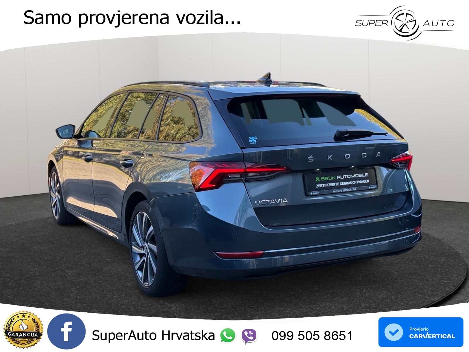 Škoda Octavia Combi 2.0 TDI (150 KS) DSG LED+GR SJED+ACC