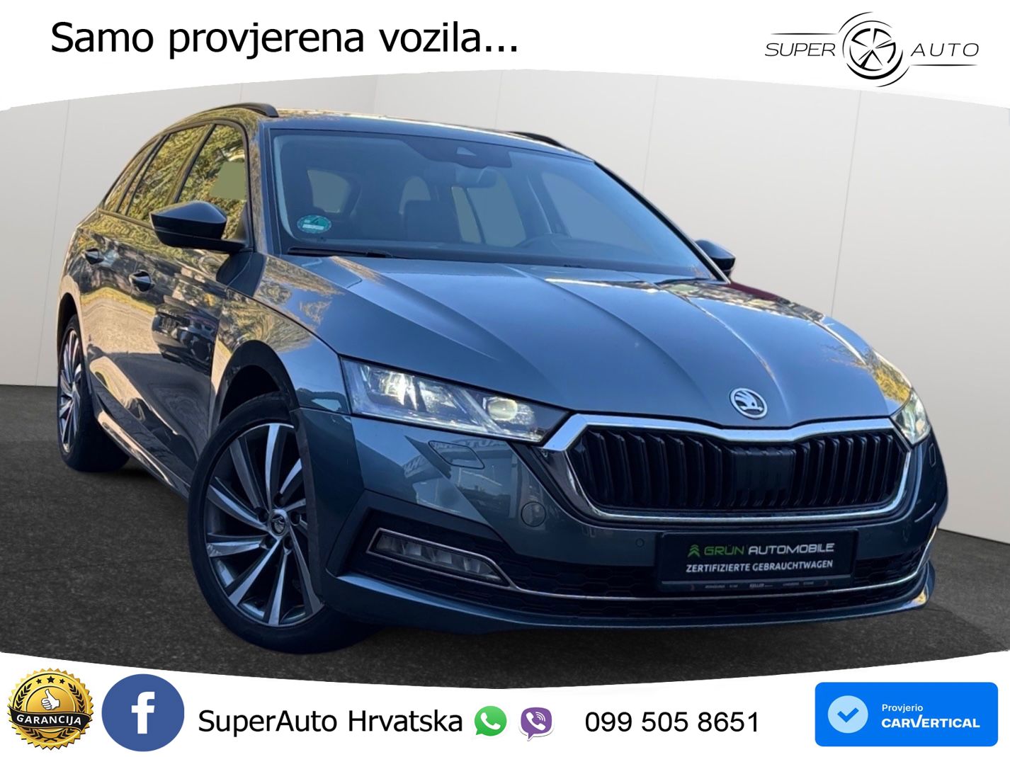 Škoda Octavia Combi 2.0 TDI (150 KS) DSG LED+GR SJED+ACC