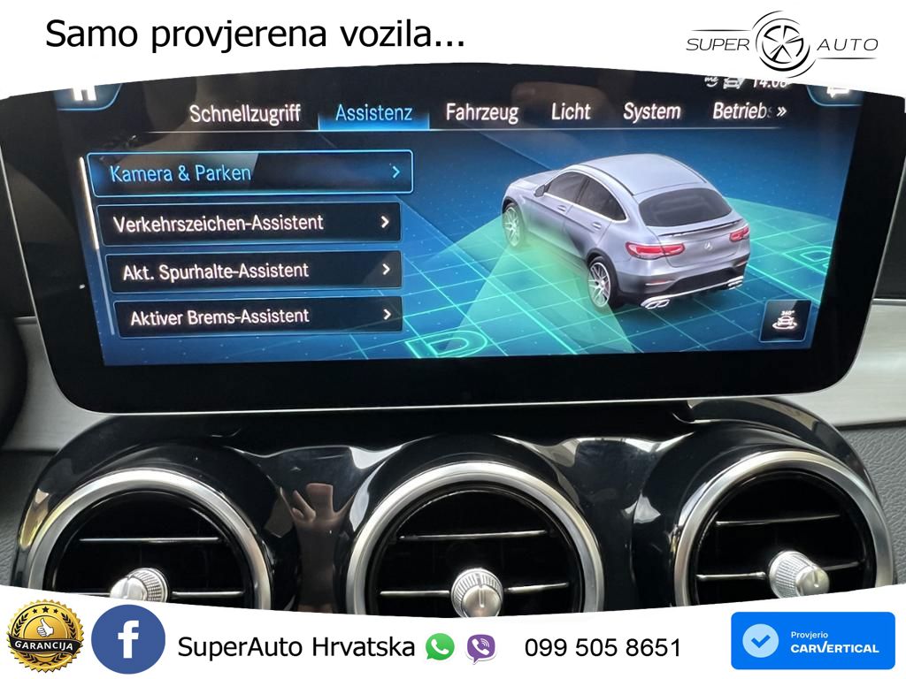 Mercedes GLC Coupe AMG 63 S V8 (510 KS) 4MATIC+ MCT ZRAČNI+ACC+GR SJED+360