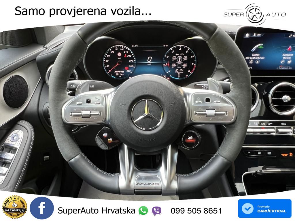 Mercedes GLC Coupe AMG 63 S V8 (510 KS) 4MATIC+ MCT ZRAČNI+ACC+GR SJED+360