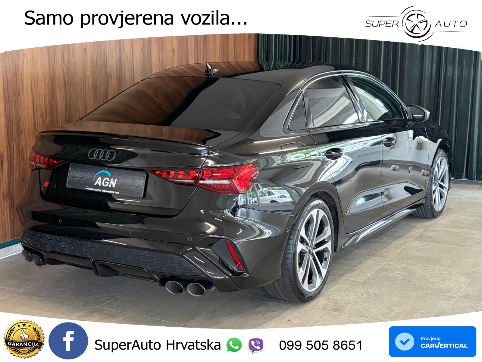 Audi S3 Limuzina 2.0 TFSI (333 KS) quattro S tronic LED+GR SJED+ACC