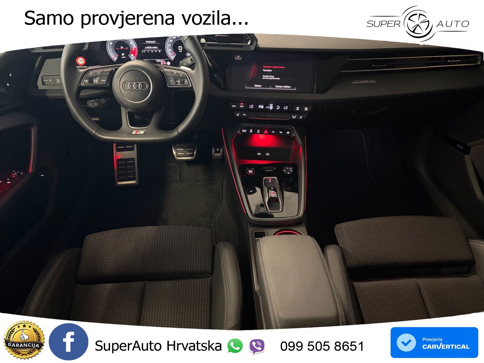 Audi S3 Limuzina 2.0 TFSI (333 KS) quattro S tronic LED+GR SJED+ACC