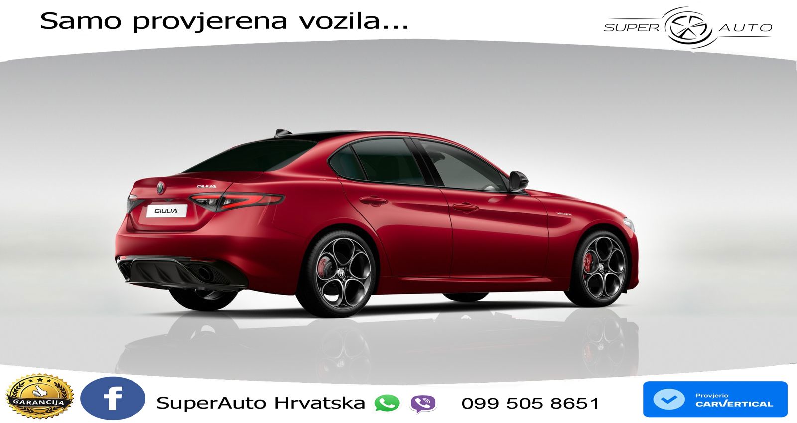 Alfa Romeo Giulia 2.0 Turbo (280 KS) Q4 Automatic LED+ACC