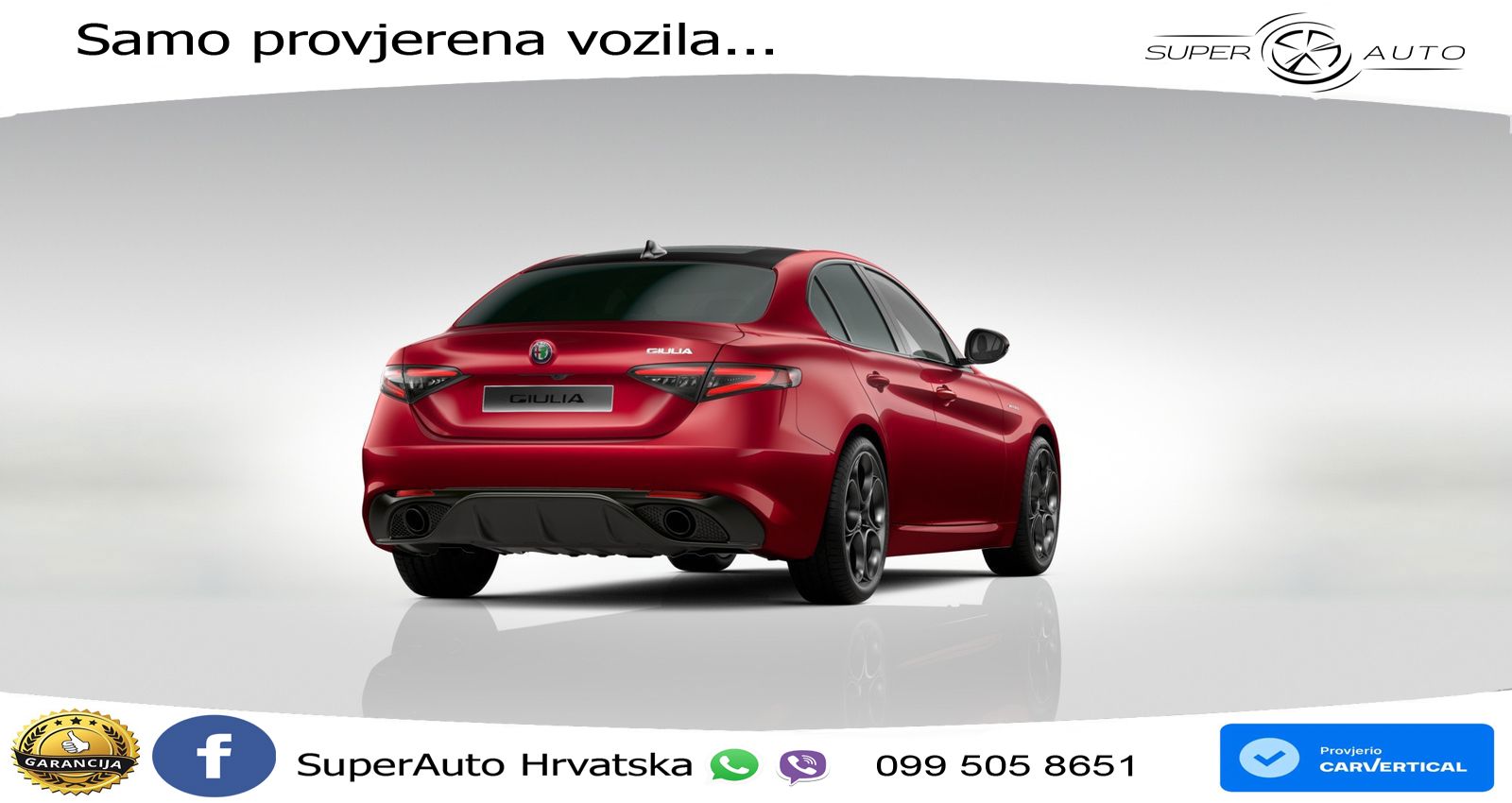 Alfa Romeo Giulia 2.0 Turbo (280 KS) Q4 Automatic LED+ACC