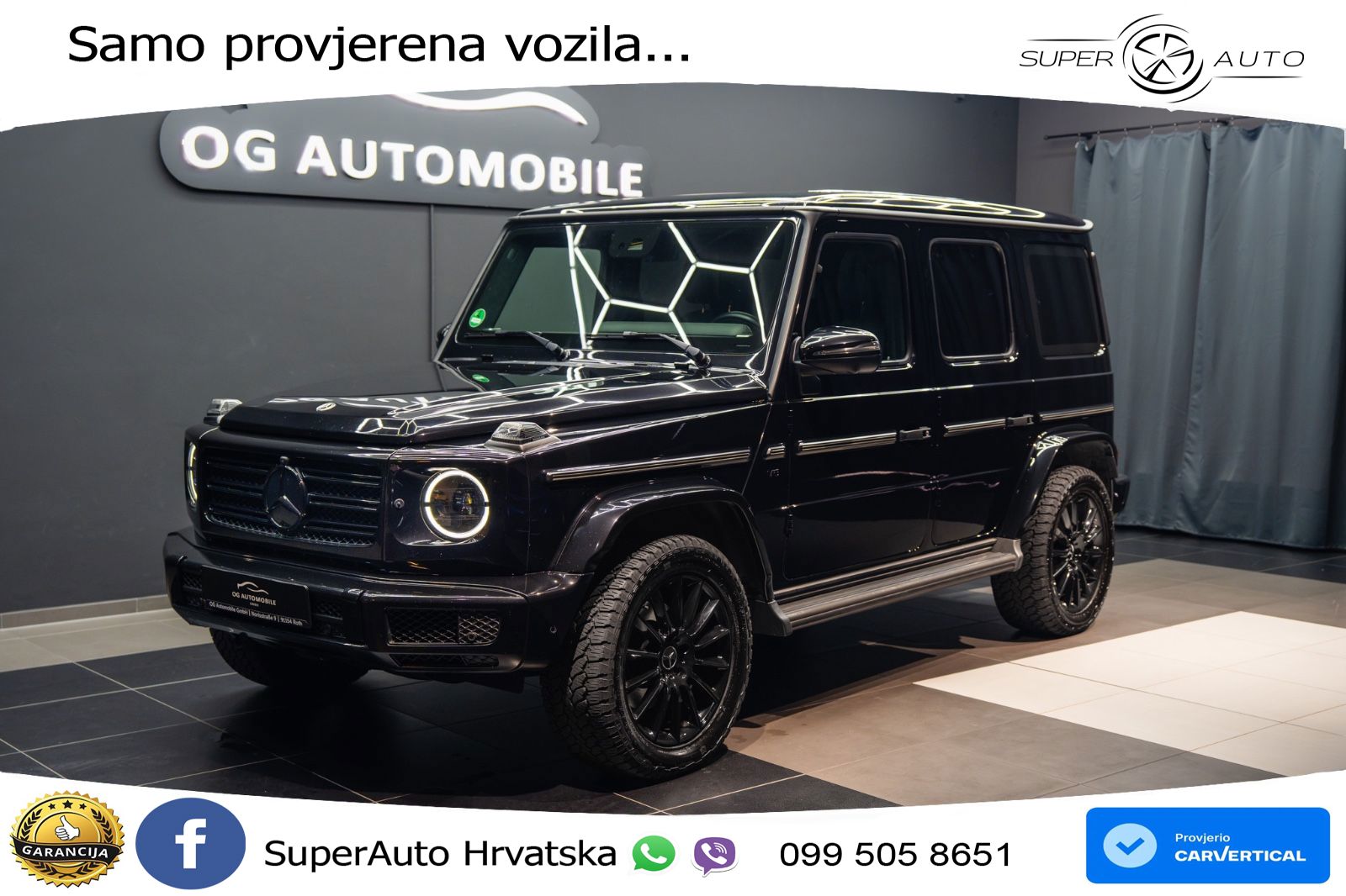 Mercedes G 500 Long V8 (422 KS) 4MATIC 9G-TRONIC AMG LED+GR SJED+ACC