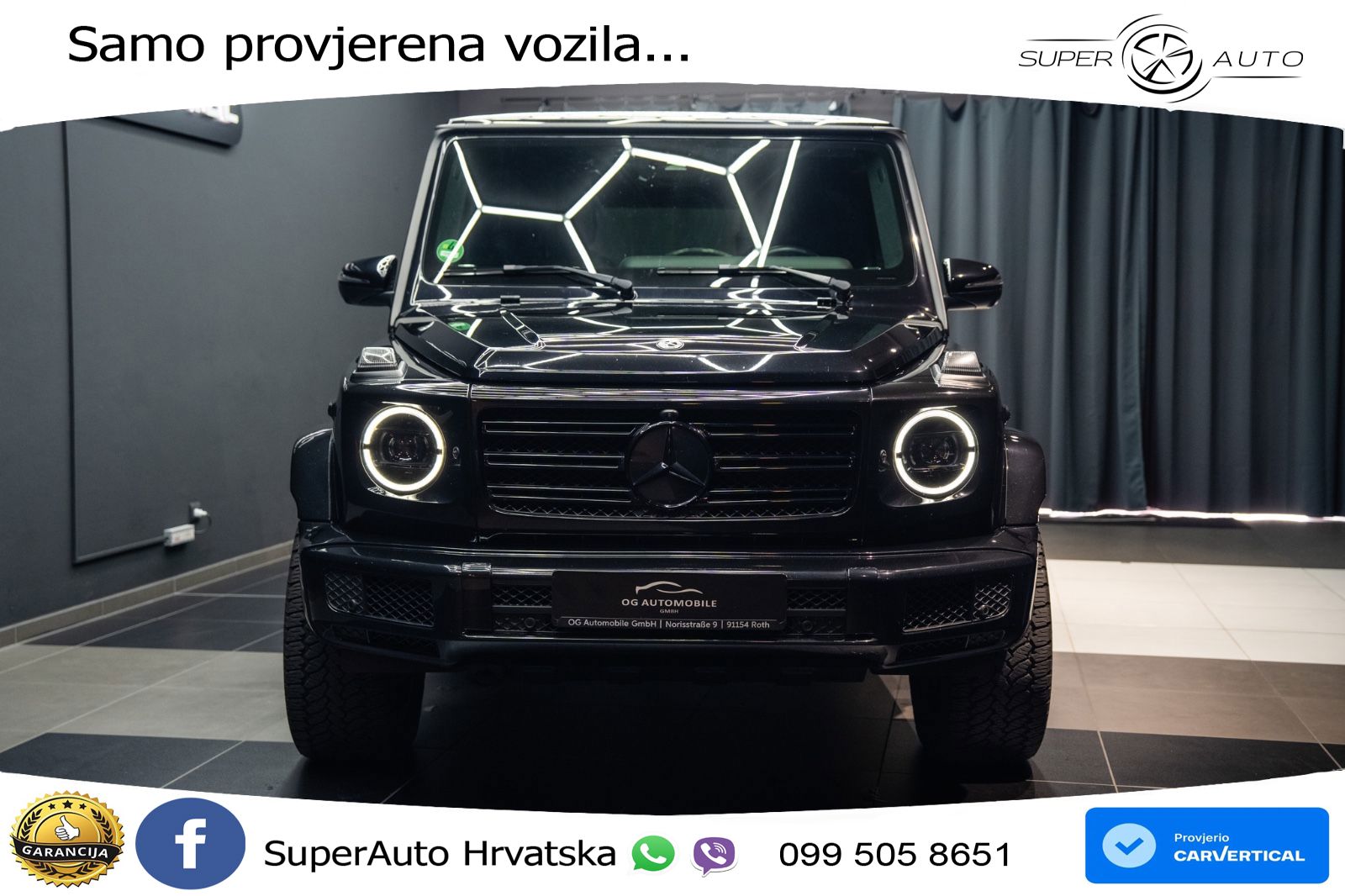 Mercedes G 500 Long V8 (422 KS) 4MATIC 9G-TRONIC AMG LED+GR SJED+ACC