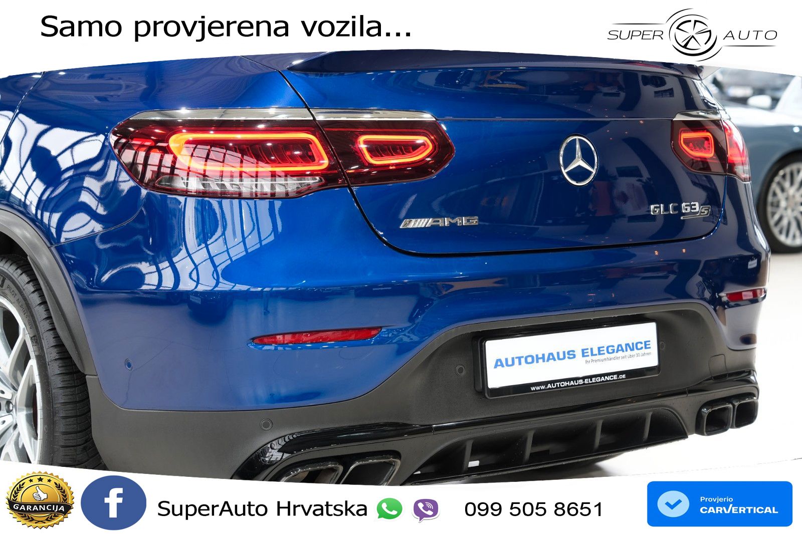 Mercedes GLC Coupe AMG 63 S V8 (510 KS) 4MATIC+ MCT LED+GR SJED+ACC