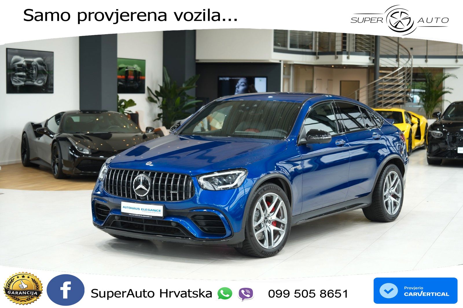 Mercedes GLC Coupe AMG 63 S V8 (510 KS) 4MATIC+ MCT LED+GR SJED+ACC