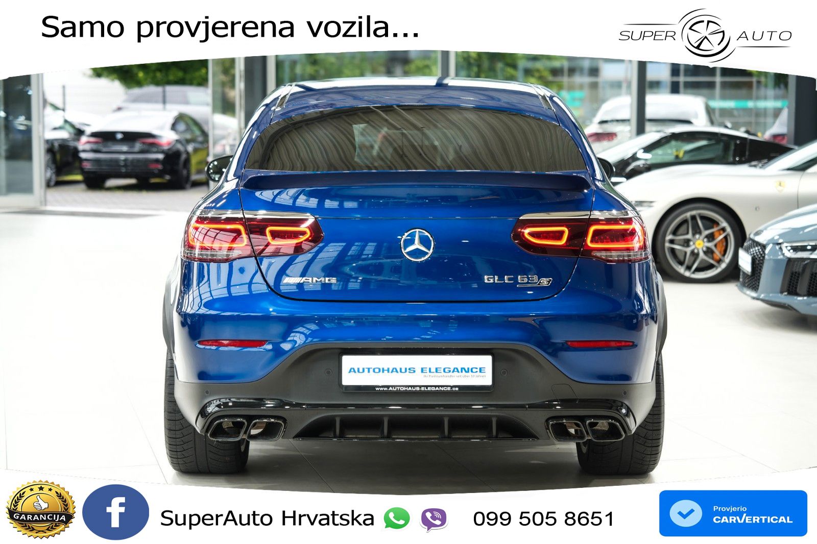 Mercedes GLC Coupe AMG 63 S V8 (510 KS) 4MATIC+ MCT LED+GR SJED+ACC