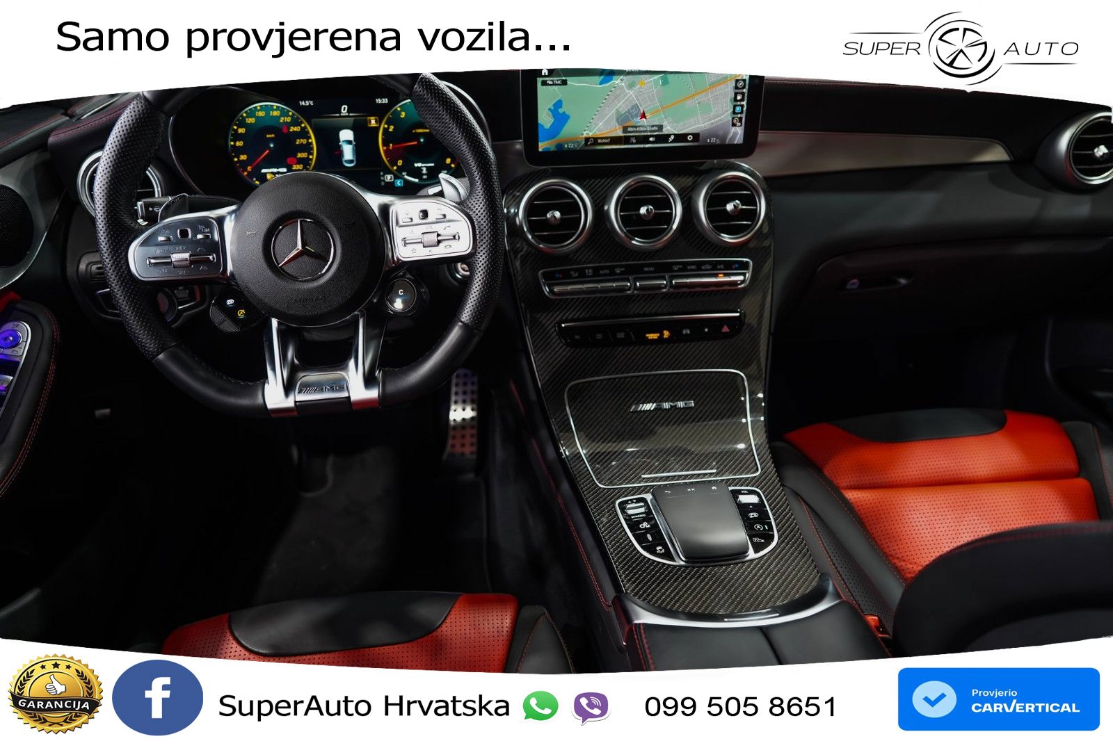 Mercedes GLC Coupe AMG 63 S V8 (510 KS) 4MATIC+ MCT LED+GR SJED+ACC