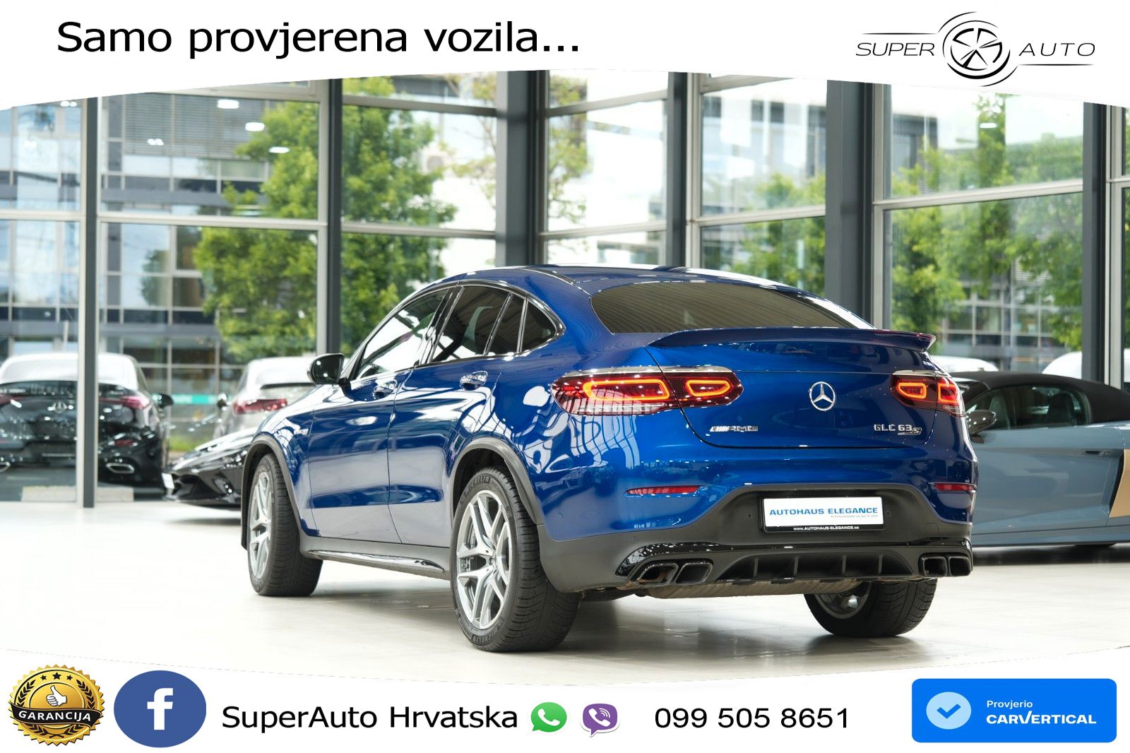 Mercedes GLC Coupe AMG 63 S V8 (510 KS) 4MATIC+ MCT LED+GR SJED+ACC