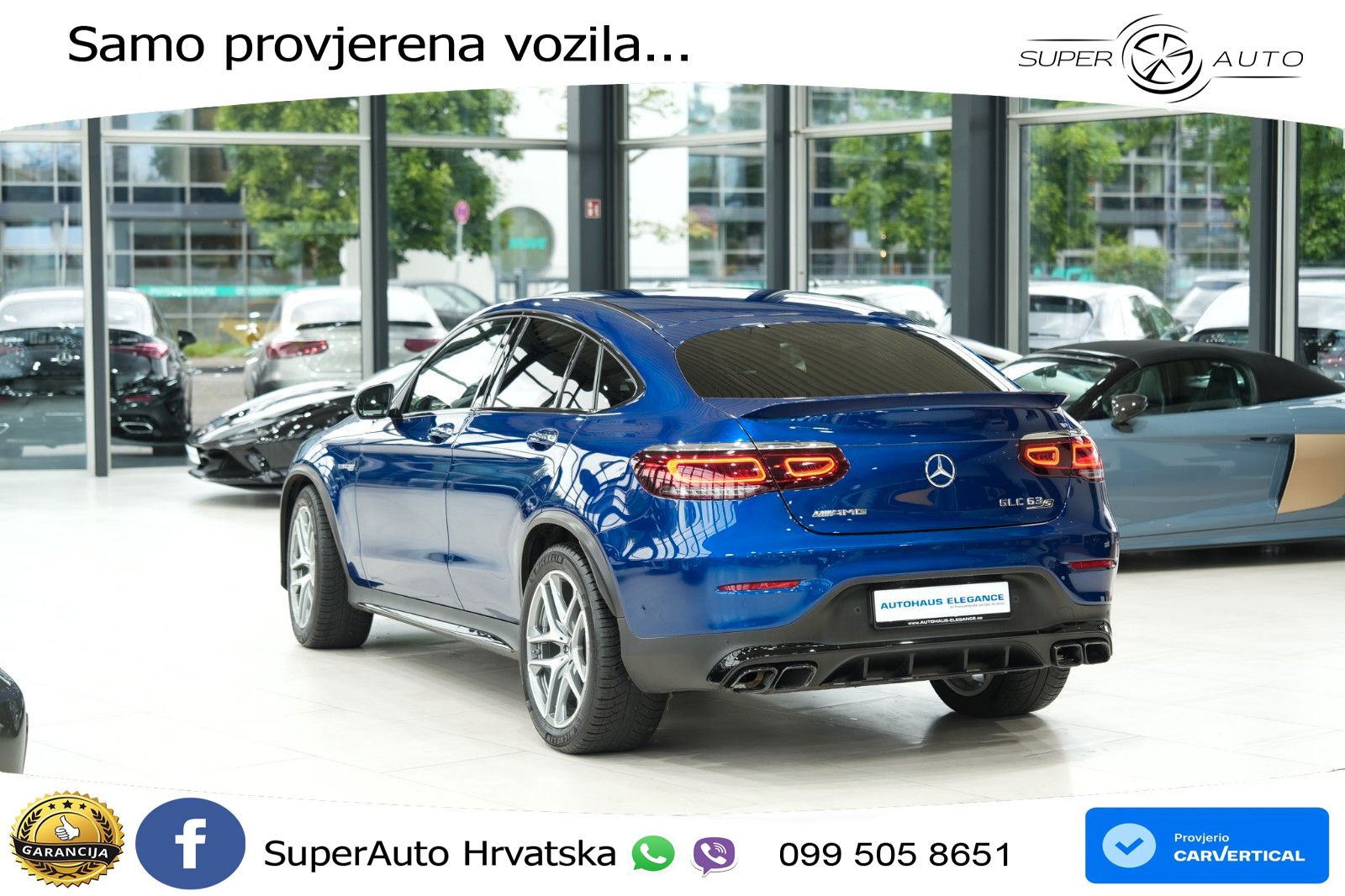 Mercedes GLC Coupe AMG 63 S V8 (510 KS) 4MATIC+ MCT LED+GR SJED+ACC