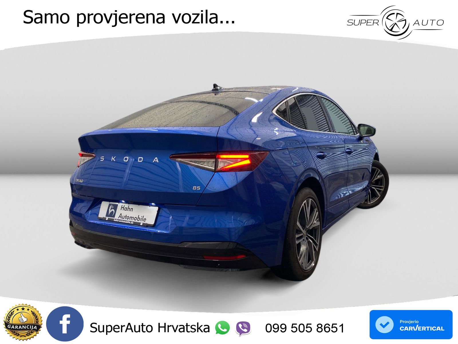 Škoda Enyaq Coupe iV 85 82 kWh (286 KS) LED+GR SJED+ACC