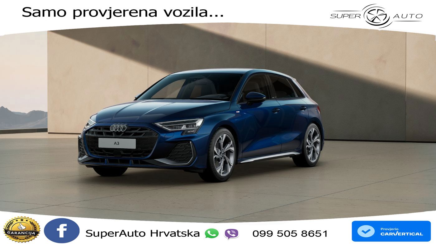 Audi A3 Sportback 30 TFSI (116 KS) Mild Hybrid S tronic S line MATRIX+GR SJED+KAM
