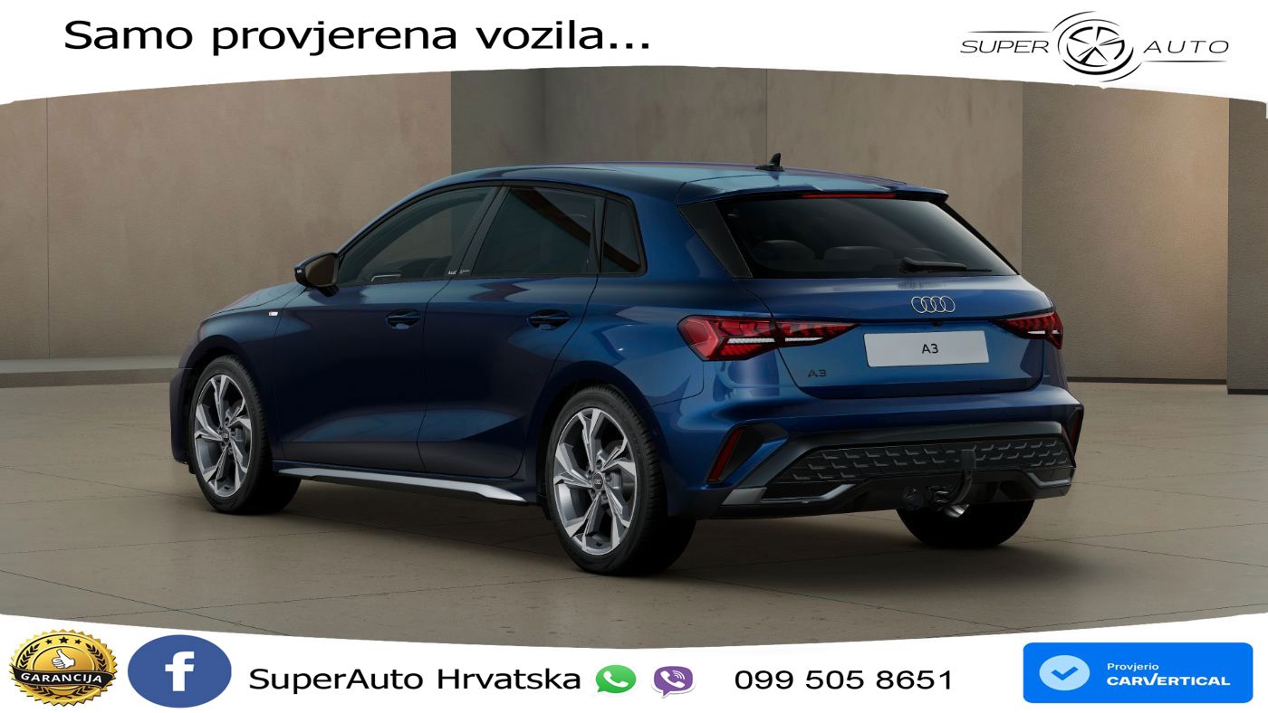 Audi A3 Sportback 30 TFSI (116 KS) Mild Hybrid S tronic S line MATRIX+GR SJED+KAM