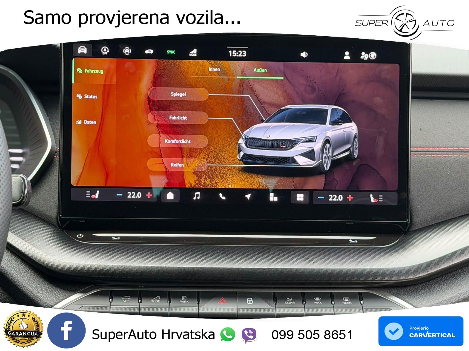 Škoda Octavia Combi RS 2.0 TSI (265 KS) DSG MATRIX+GR SJED+KAM