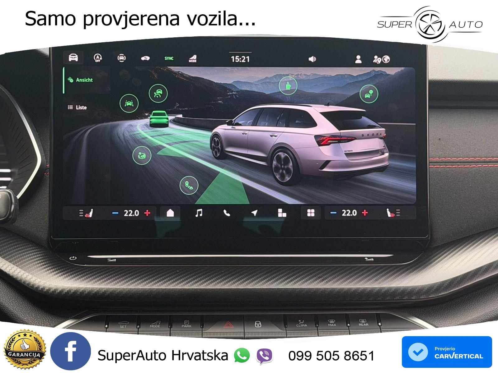 Škoda Octavia Combi RS 2.0 TSI (265 KS) DSG MATRIX+GR SJED+KAM