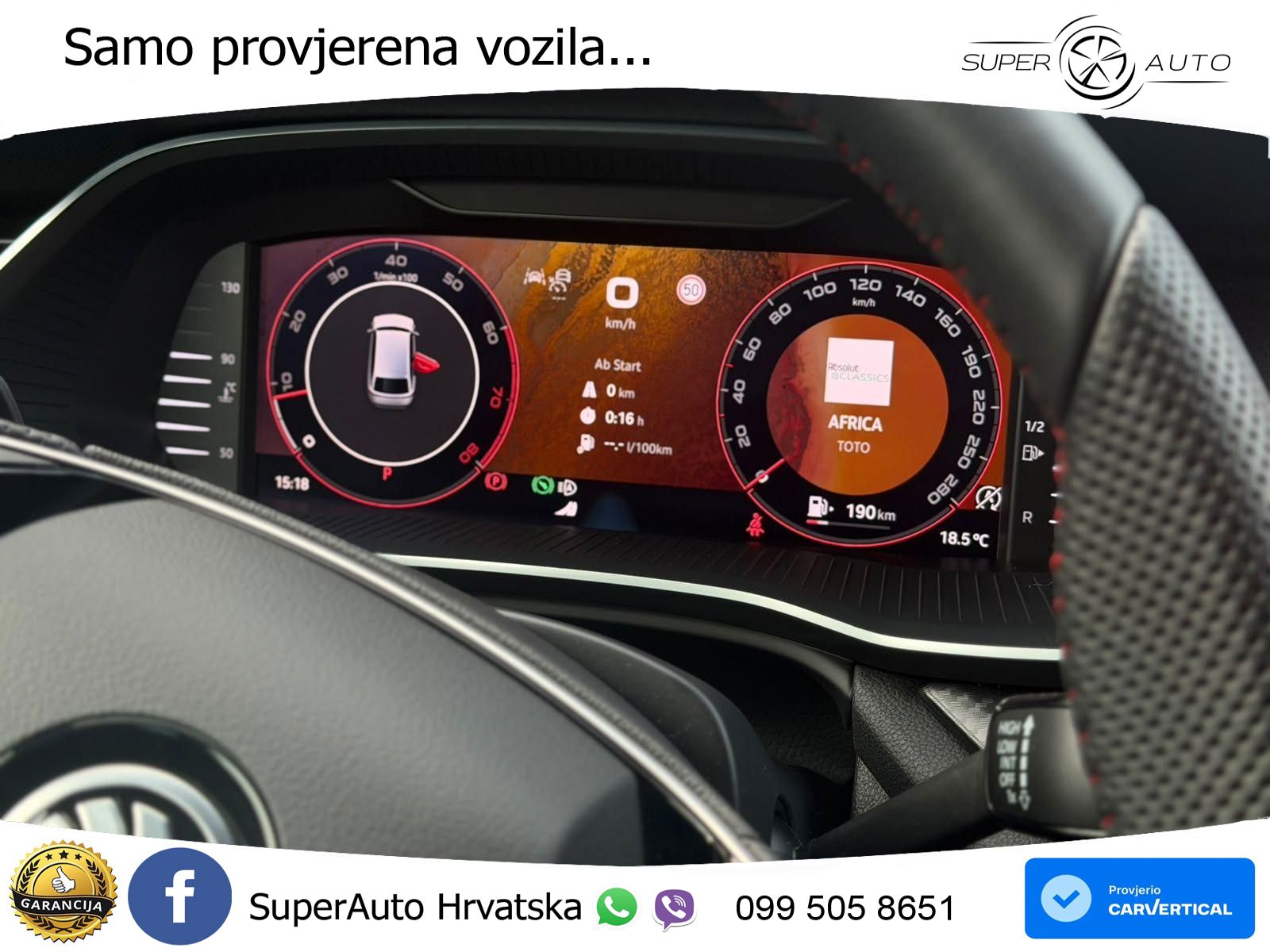 Škoda Octavia Combi RS 2.0 TSI (265 KS) DSG MATRIX+GR SJED+KAM
