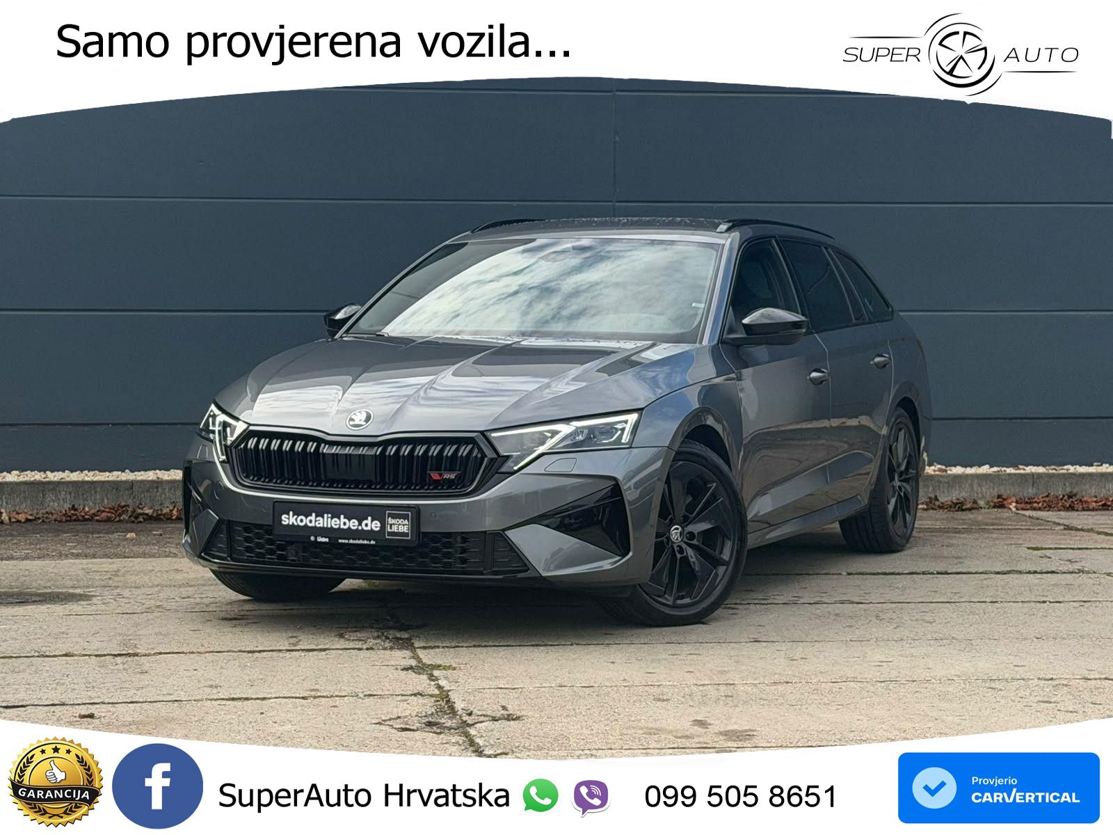 Škoda Octavia Combi RS 2.0 TSI (265 KS) DSG MATRIX+GR SJED+KAM