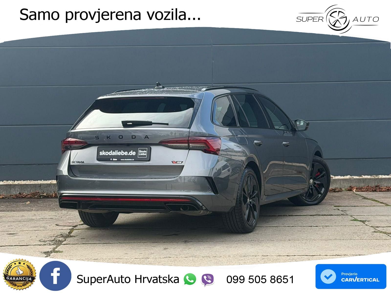 Škoda Octavia Combi RS 2.0 TSI (265 KS) DSG MATRIX+GR SJED+KAM
