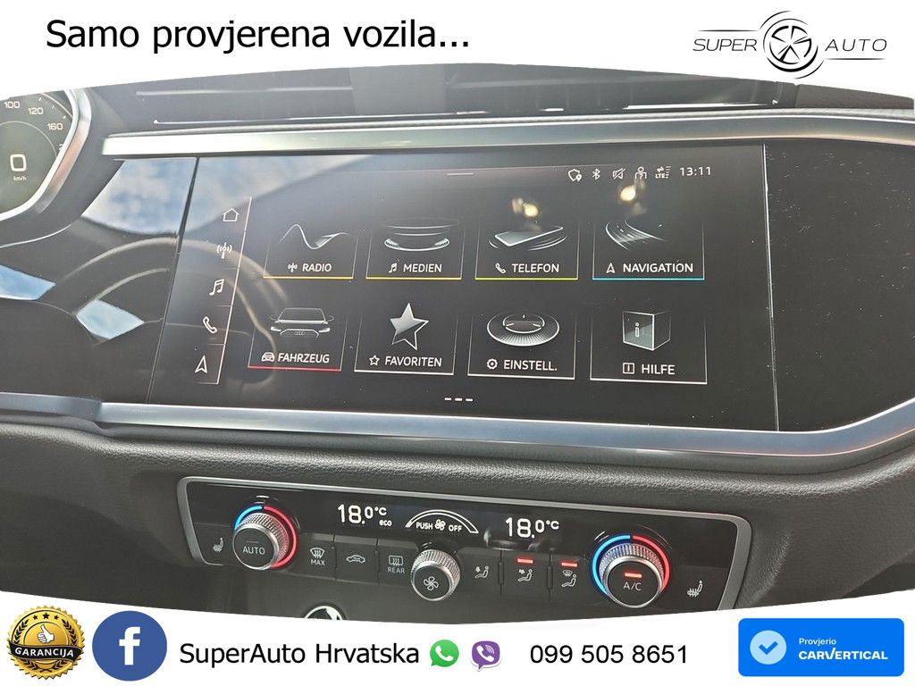 Audi Q3 Sportback 40 TDI (200 KS) quattro S tronic S line LED+GR SJED+ACC