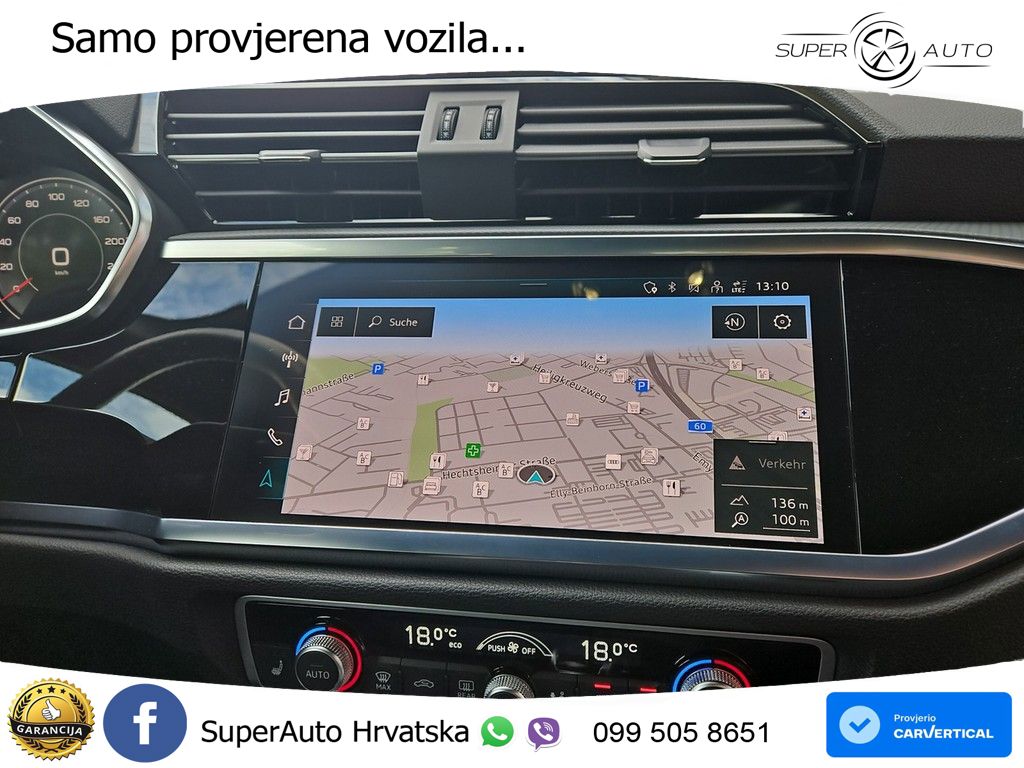 Audi Q3 Sportback 40 TDI (200 KS) quattro S tronic S line LED+GR SJED+ACC
