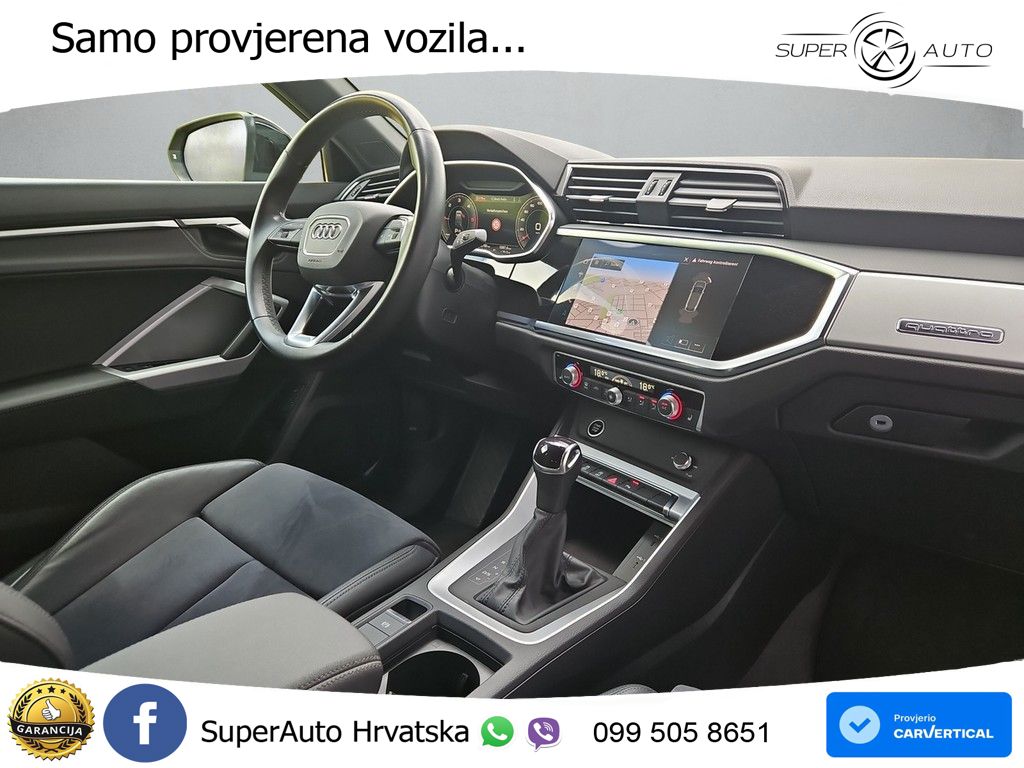 Audi Q3 Sportback 40 TDI (200 KS) quattro S tronic S line LED+GR SJED+ACC