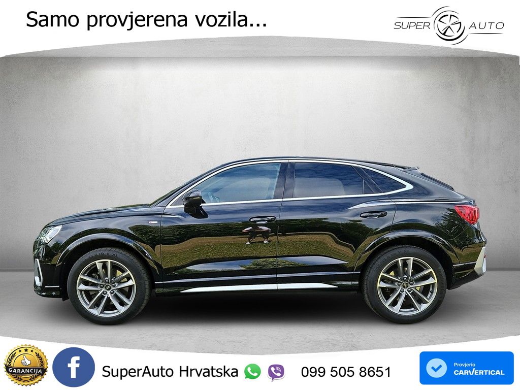 Audi Q3 Sportback 40 TDI (200 KS) quattro S tronic S line LED+GR SJED+ACC