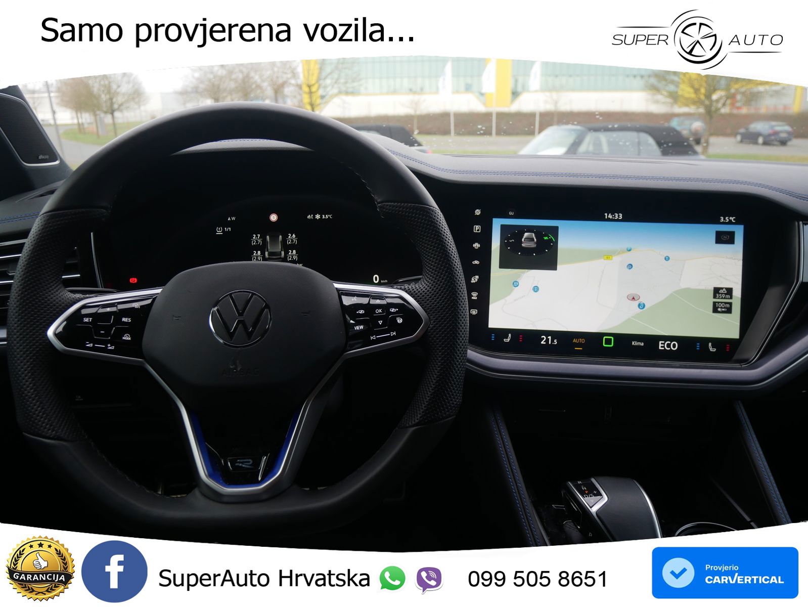 Volkswagen Touareg 3.0 V6 TSI (340 KS) 4MOTION Tiptronic ZRAČNI+ACC+GR SJED+KAM+PANO