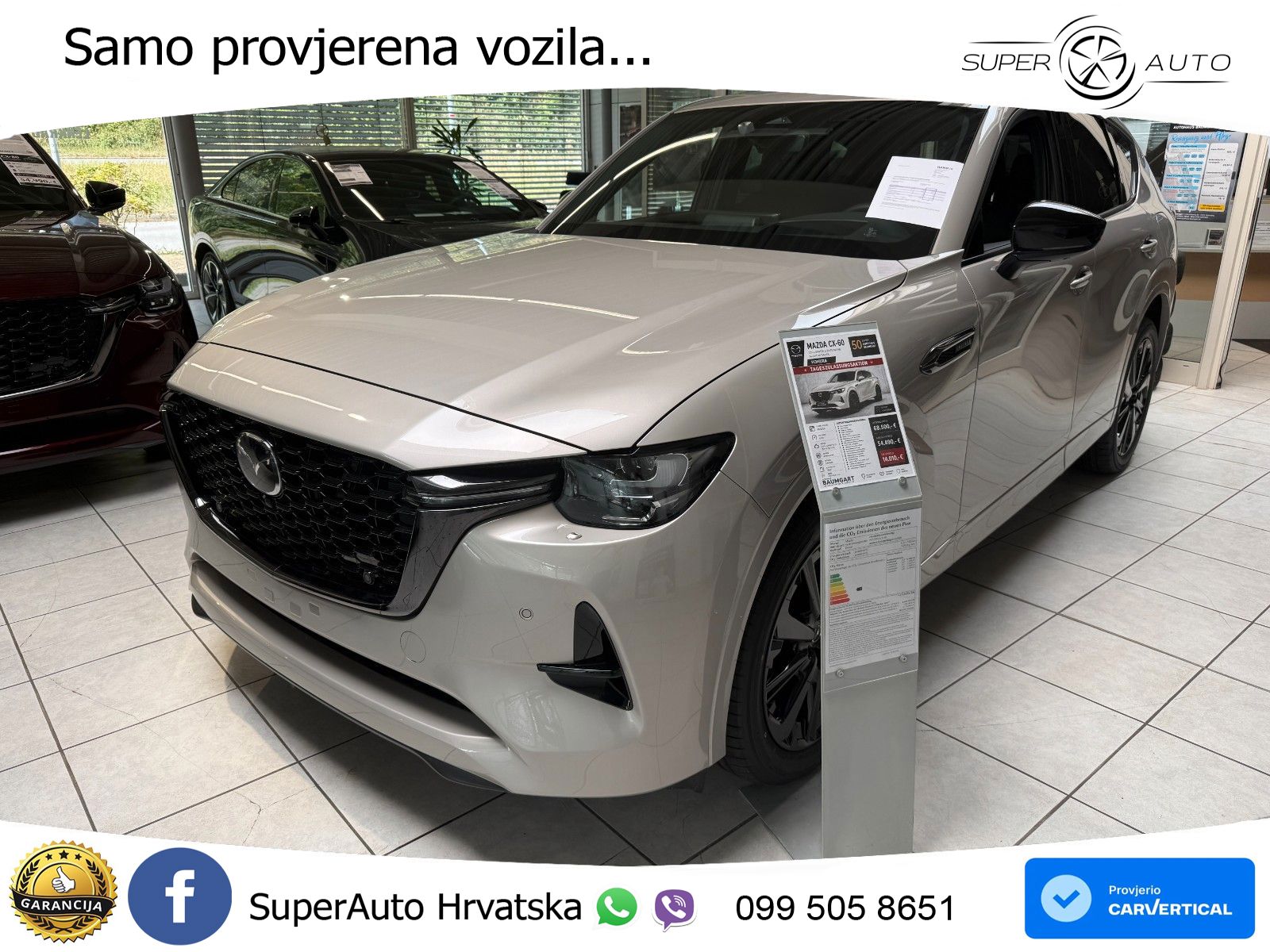 Mazda CX-60 3.3 e-Skyactiv D (254 KS) AWD Automatic LED+GR SJED+ACC
