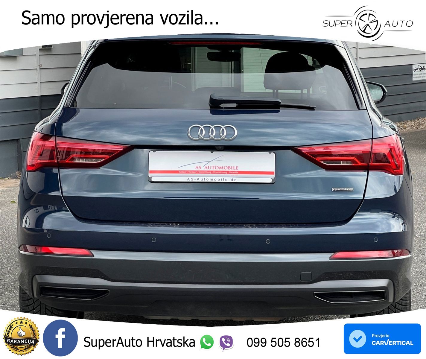 Audi Q3 40 TFSI (190 KS) quattro S tronic advanced LED+GR SJED+ACC