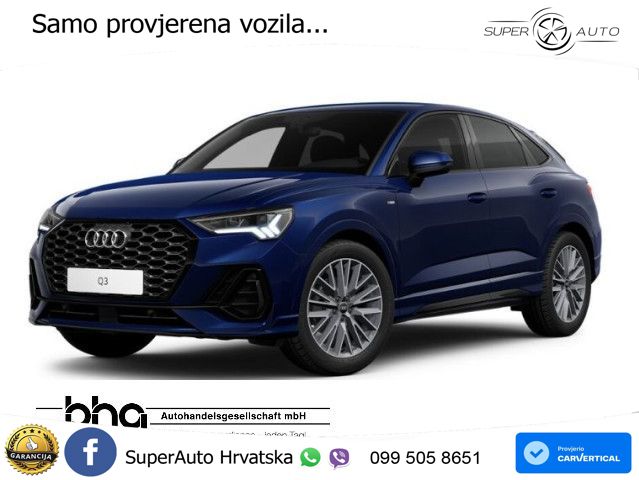 Audi Q3 Sportback 35 TDI (150 KS) S tronic S line LED+GR SJED+ACC
