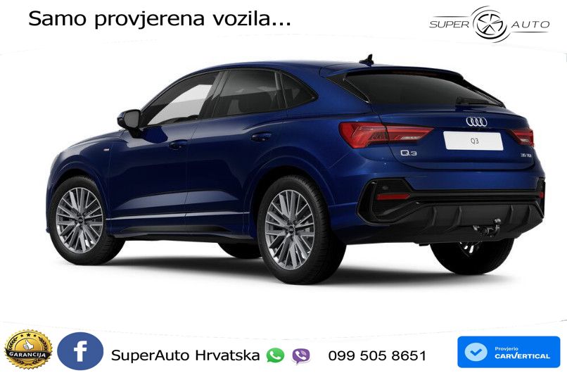 Audi Q3 Sportback 35 TDI (150 KS) S tronic S line LED+GR SJED+ACC