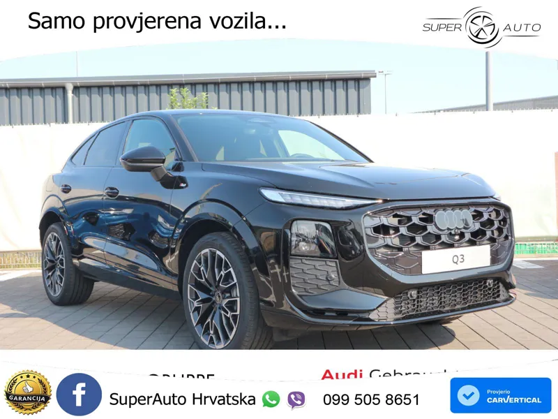 Audi Q3 Sportback 2.0 TDI (193 KS) quattro S tronic S line MATRIX+GR SJED+KAM