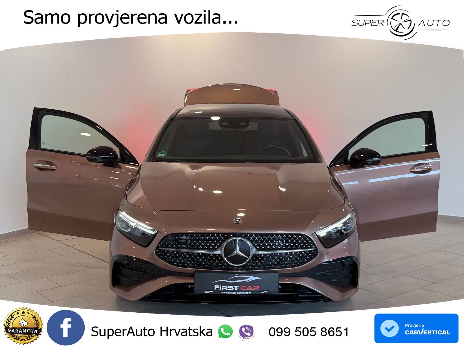 Mercedes-Benz A 200 7G-DCT AMG ACC+HEAD+GR SJED+360+PANO