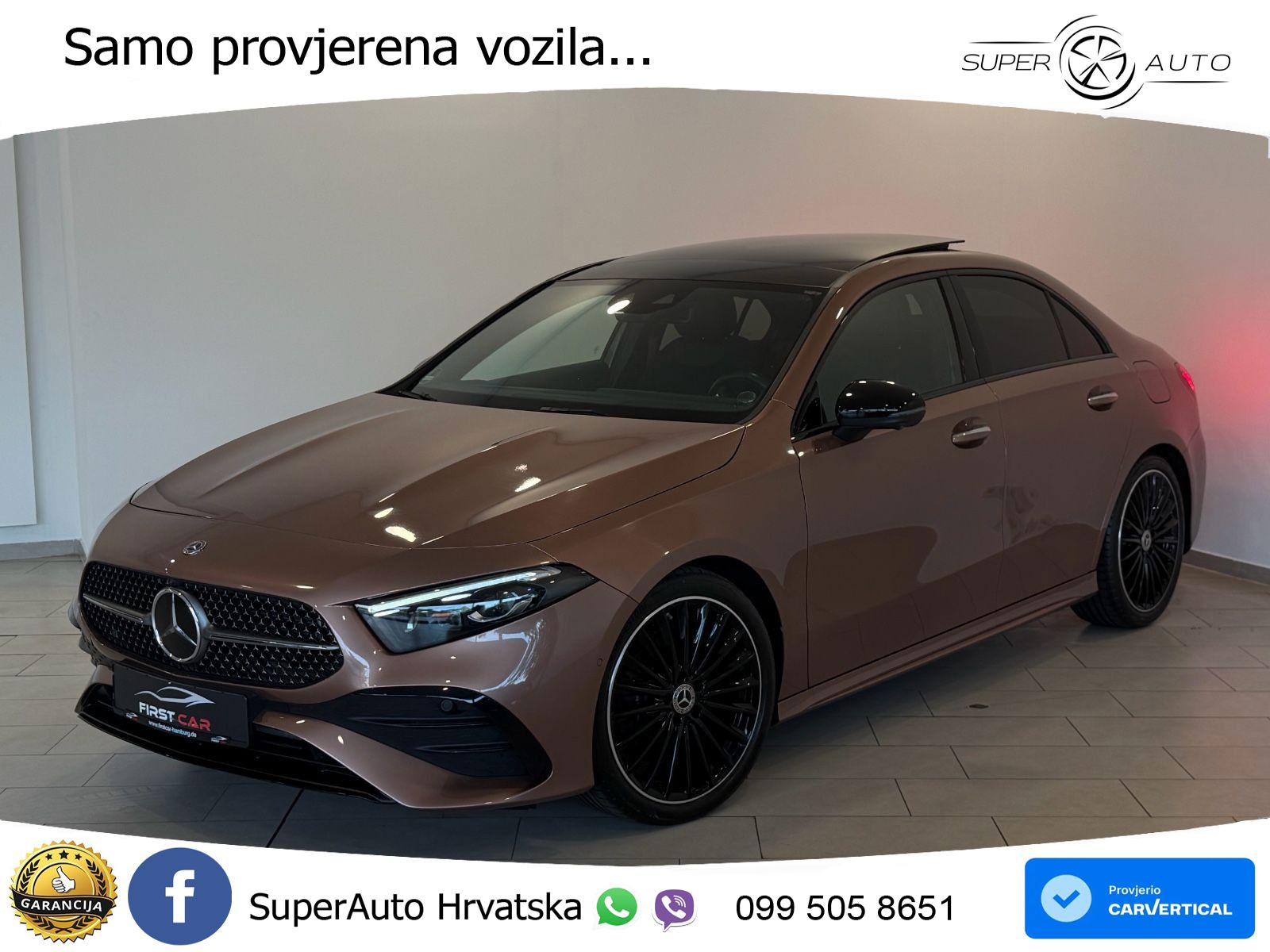 Mercedes-Benz A 200 7G-DCT AMG ACC+HEAD+GR SJED+360+PANO