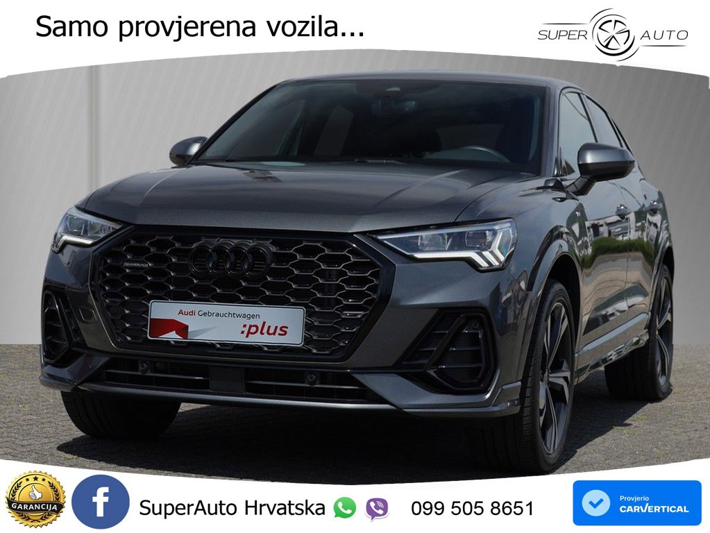Audi Q3 II Sportback 40 TFSI (190 KS) quattro S tronic S line LED+GR SJED+ACC