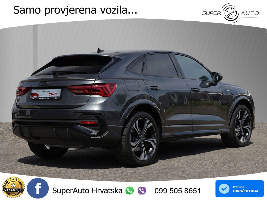 Audi Q3 II Sportback 40 TFSI (190 KS) quattro S tronic S line LED+GR SJED+ACC
