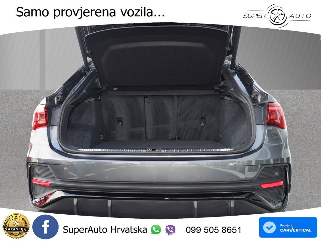 Audi Q3 II Sportback 40 TFSI (190 KS) quattro S tronic S line LED+GR SJED+ACC