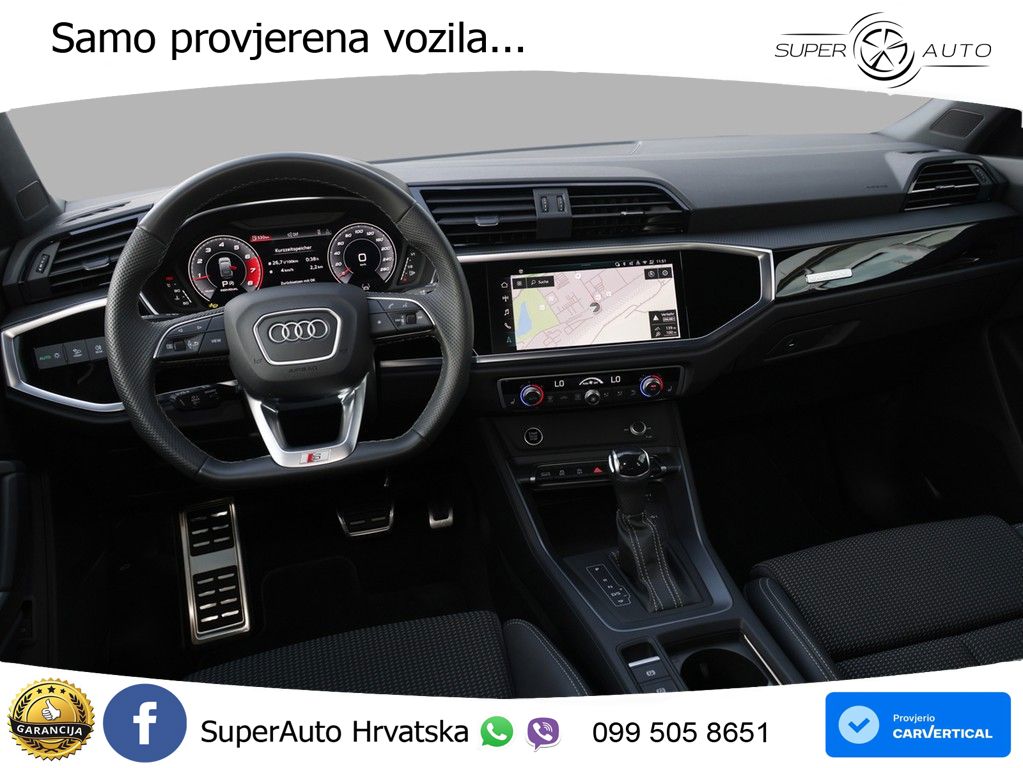 Audi Q3 II Sportback 40 TFSI (190 KS) quattro S tronic S line LED+GR SJED+ACC