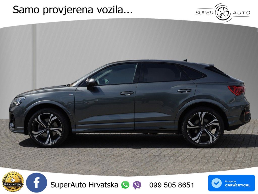 Audi Q3 II Sportback 40 TFSI (190 KS) quattro S tronic S line LED+GR SJED+ACC